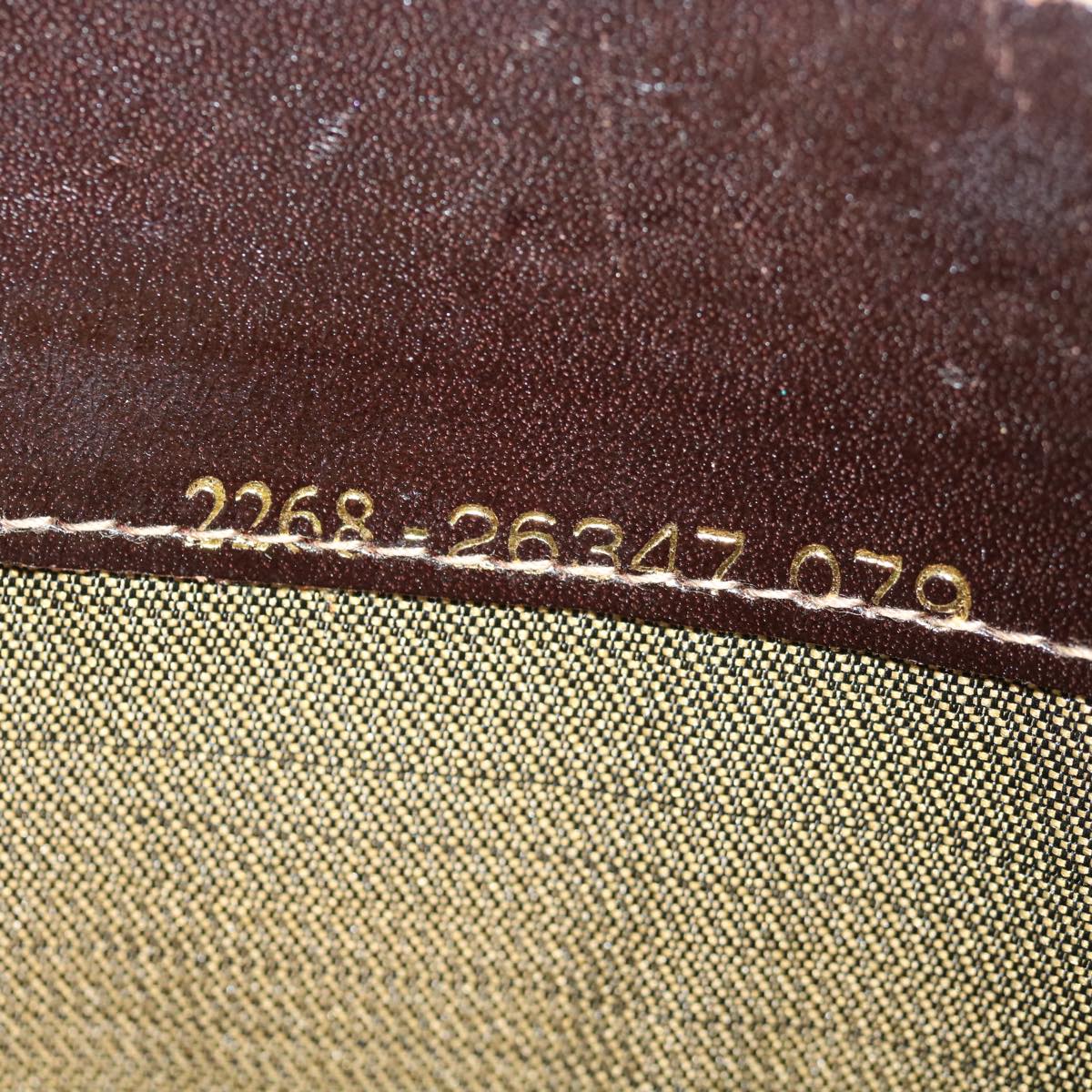 FENDI Zucca Canvas Hand Bag Brown Black Auth 70251