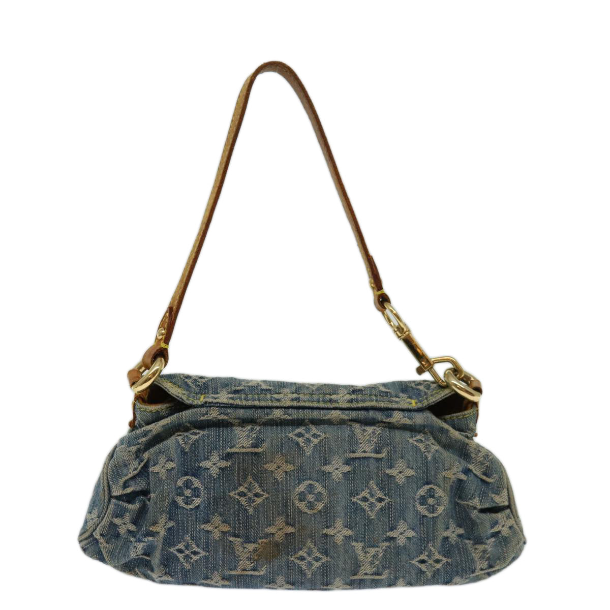 LOUIS VUITTON Monogram Denim Mini Preity Shoulder Bag Blue M95050 LV Auth 70252 - 0