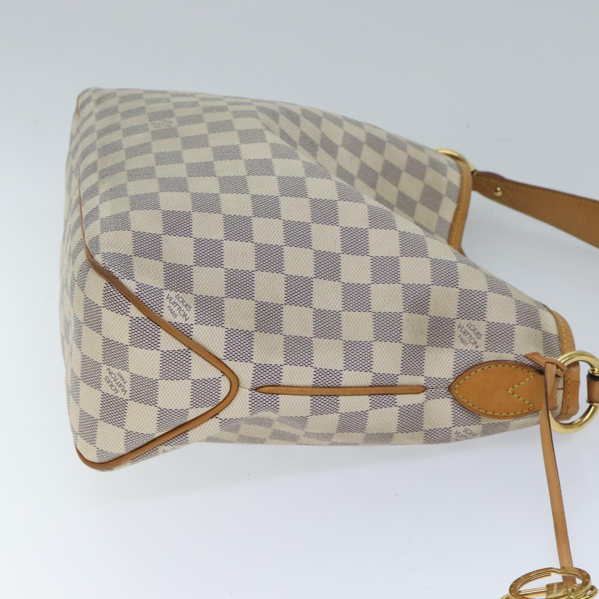 LOUIS VUITTON Damier Azur Delightful PM Shoulder Bag N41447 LV Auth 70271