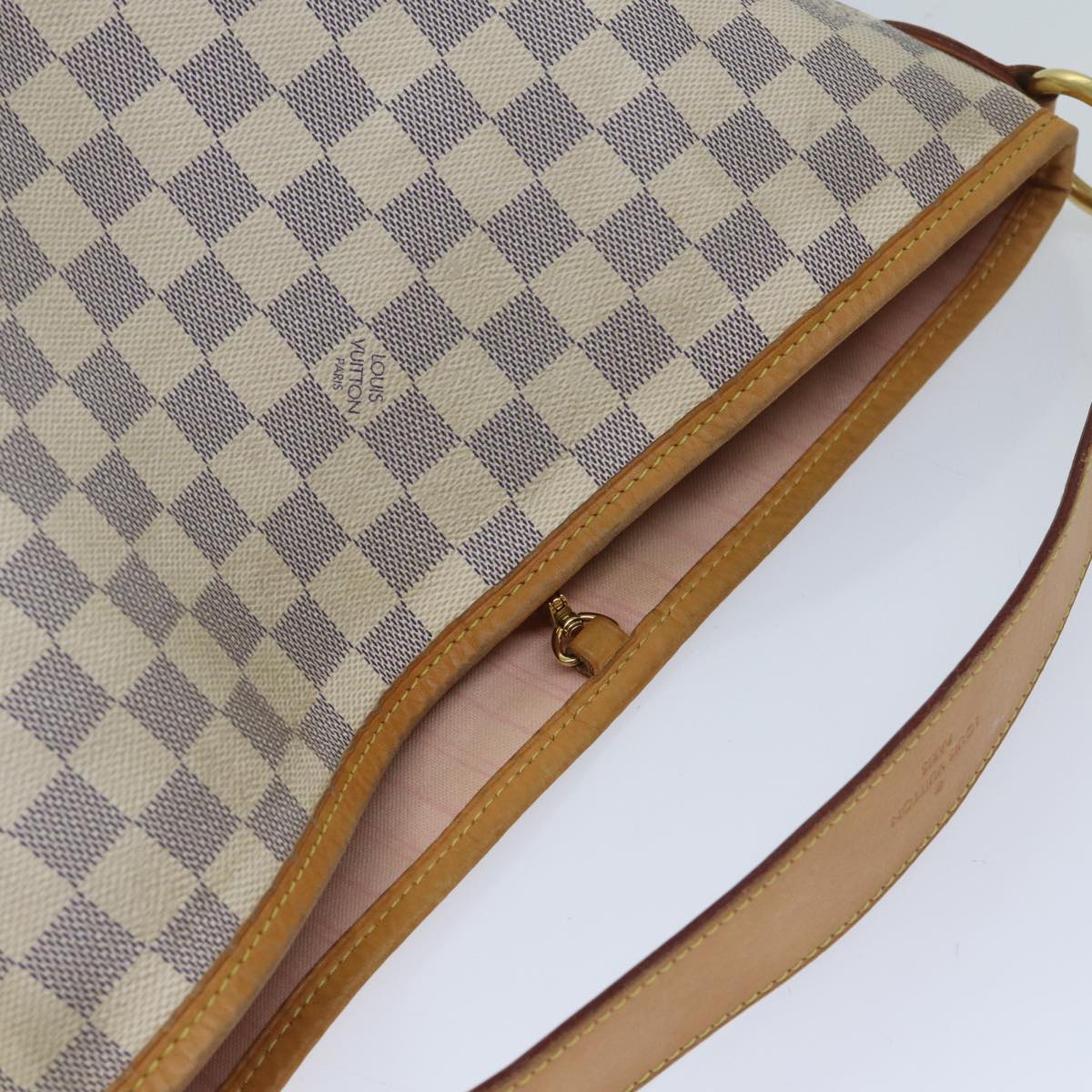 LOUIS VUITTON Damier Azur Delightful PM Shoulder Bag N41447 LV Auth 70271