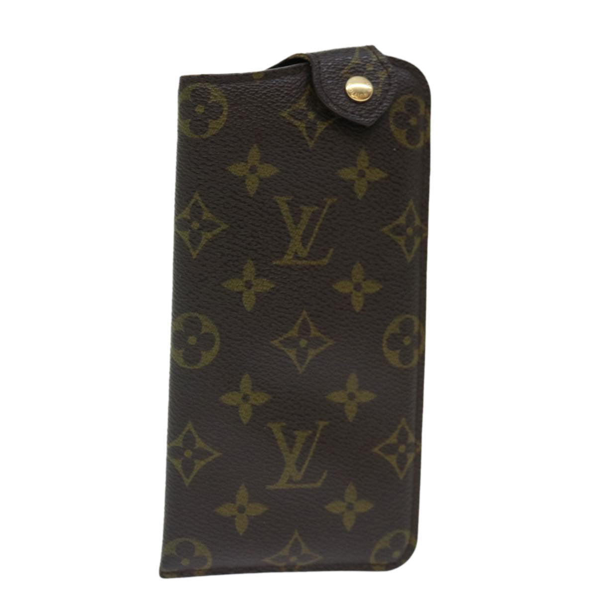 LOUIS VUITTON Monogram Etui Lunette MM Glasses Case M66544 LV Auth 70304