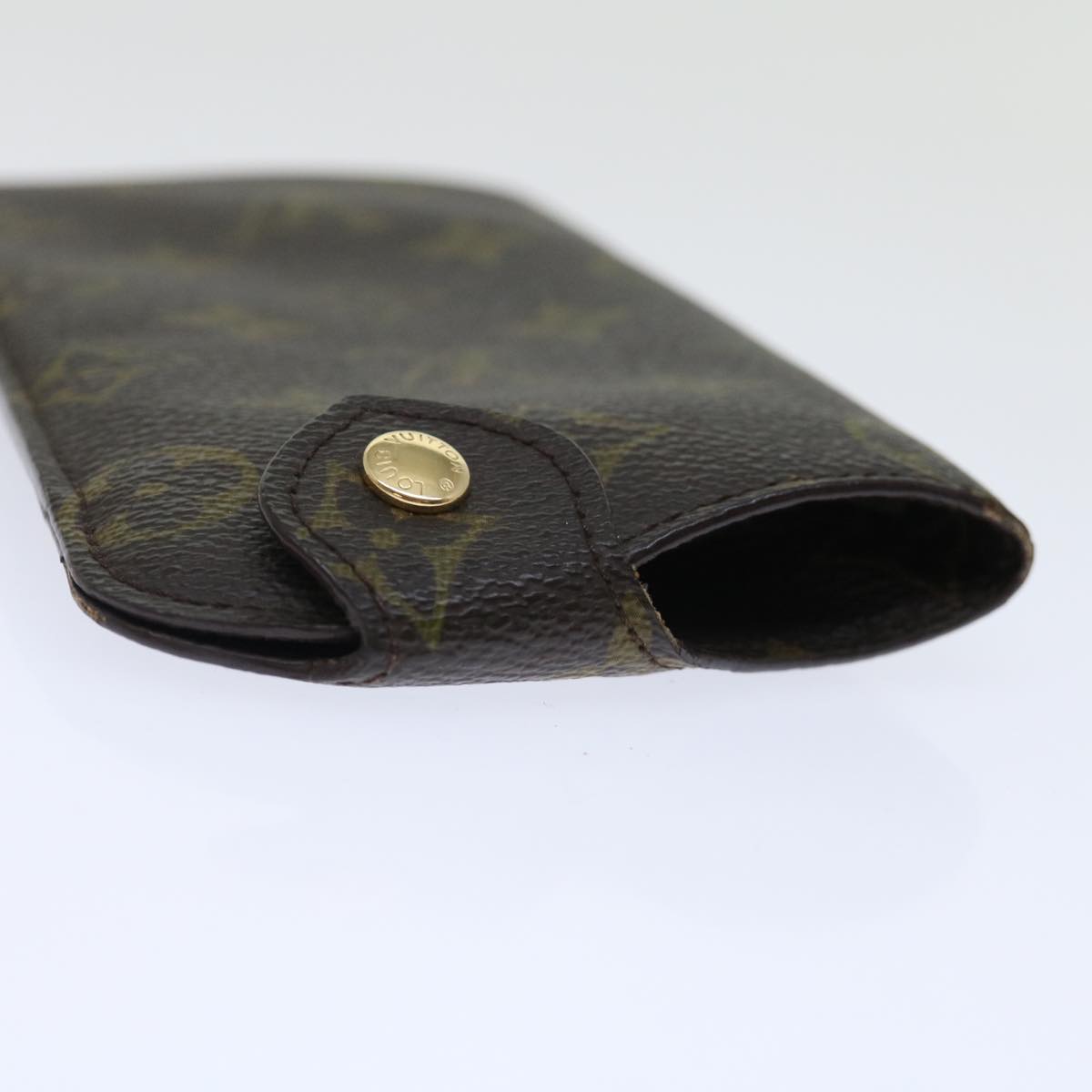 LOUIS VUITTON Monogram Etui Lunette MM Glasses Case M66544 LV Auth 70304