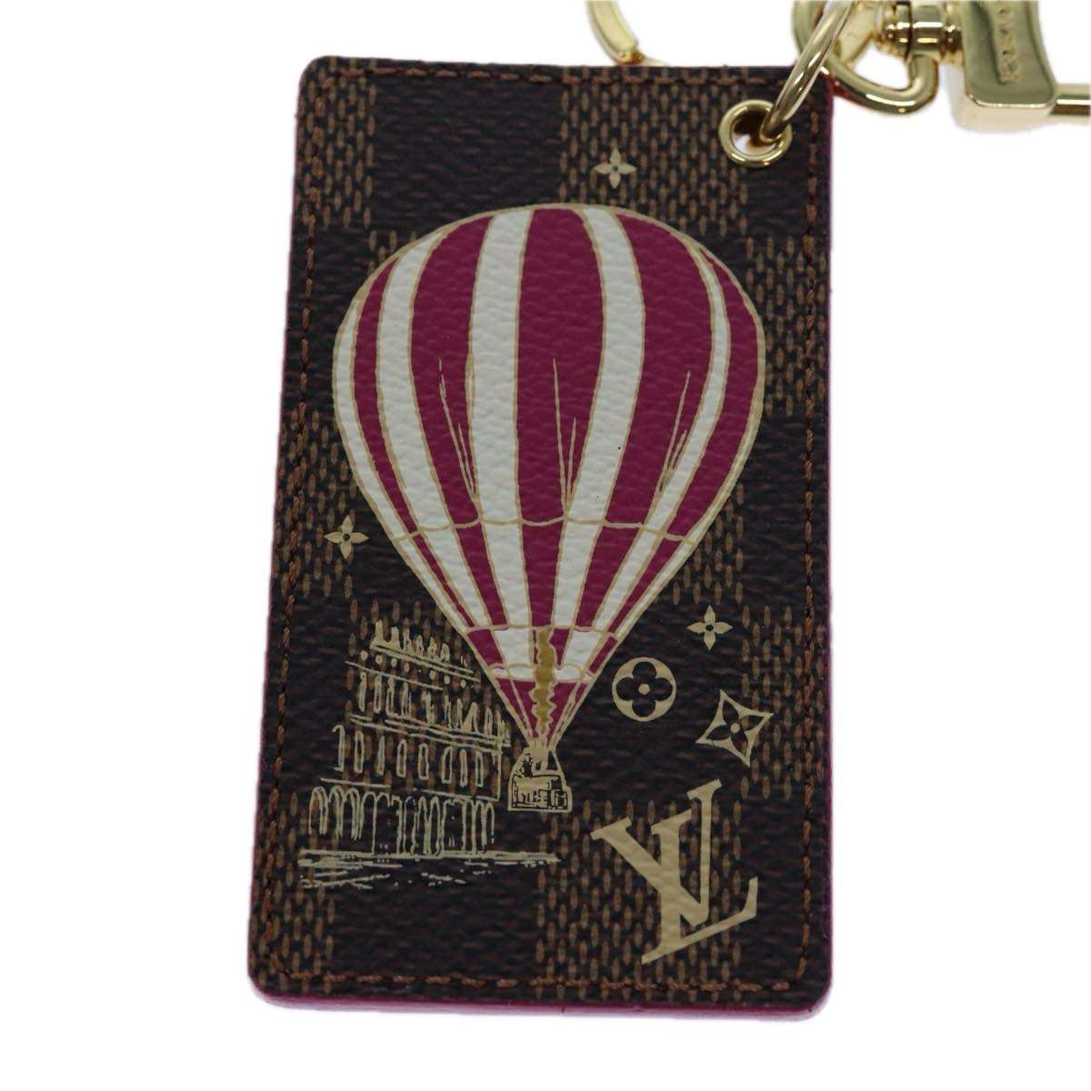 LOUIS VUITTON Damier Color Air Balloon Illustre Charm Pink M67933 LV Auth 70309