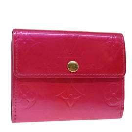 LOUIS VUITTON Monogram Vernis Ludlow Wallet Pink Fuchsia M91244 LV Auth 70312