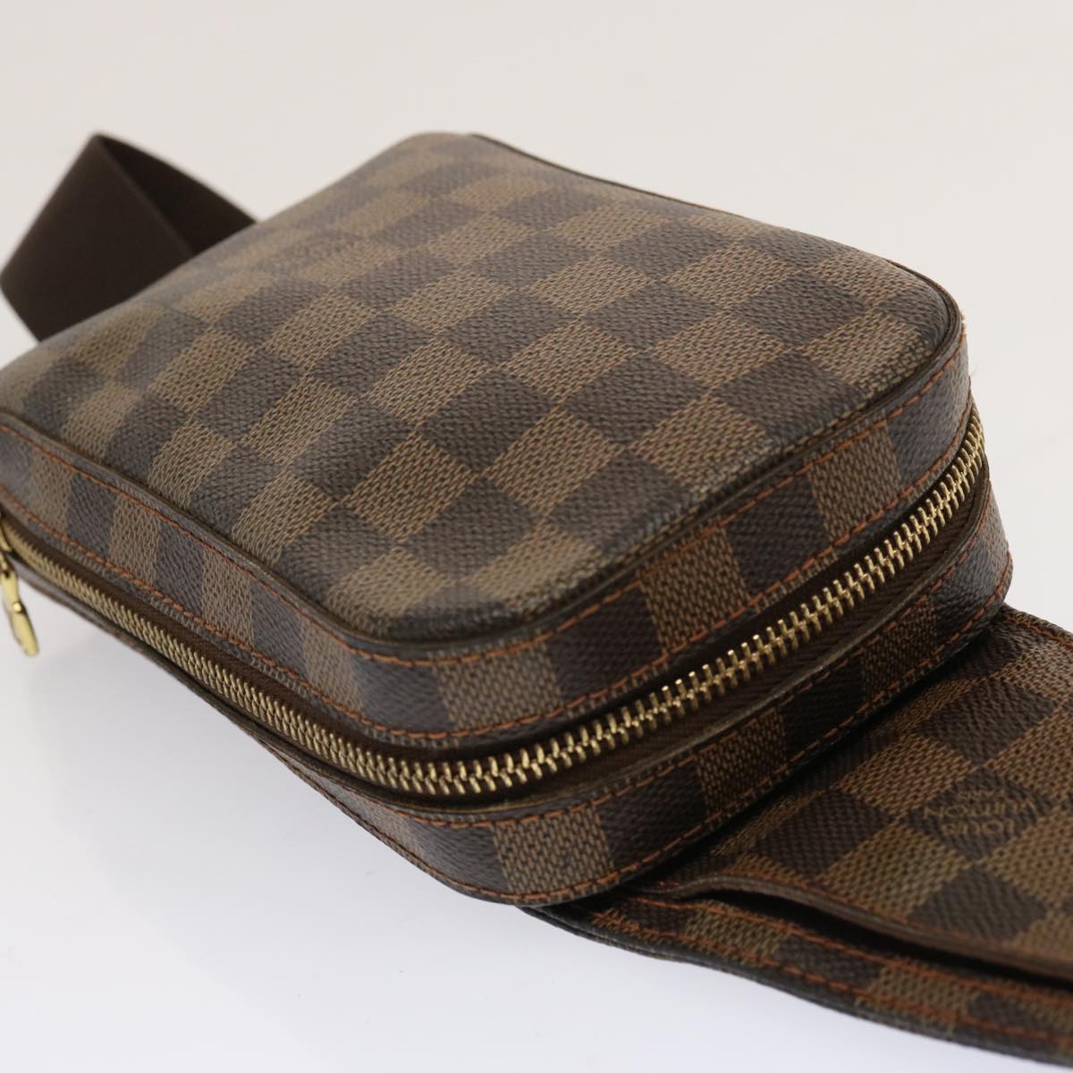 LOUIS VUITTON Damier Ebene Geronimos Shoulder Bag N51994 LV Auth 70326