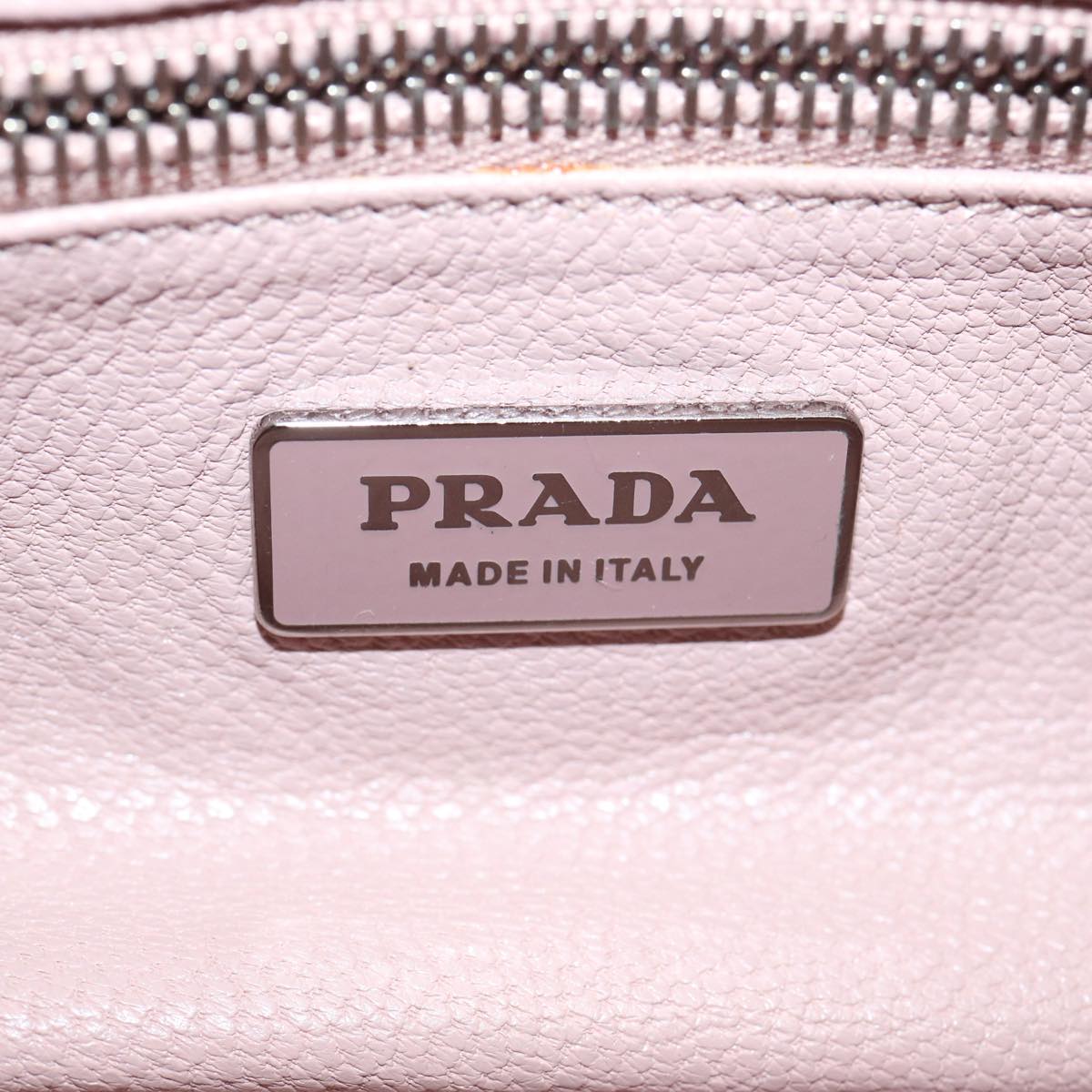 PRADA Shoulder Bag Leather Brown Auth 70339