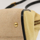 FENDI Hand Bag Canvas 2way Beige Auth 70343-14
