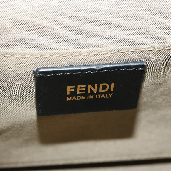 FENDI Handtasche Canvas 2-Wege Beige Auth 70343