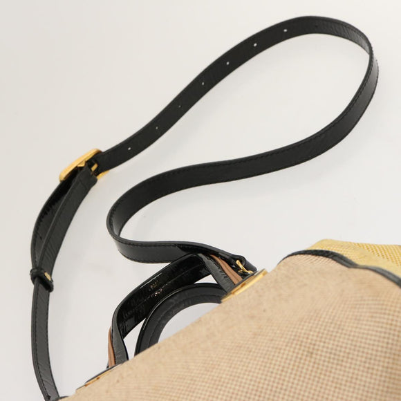 FENDI Handtasche Canvas 2-Wege Beige Auth 70343