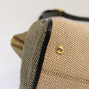FENDI Hand Bag Canvas 2way Beige Auth 70343-8