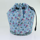 Miu Miu Purse Pouch Nylon Light Blue Auth 70349-4