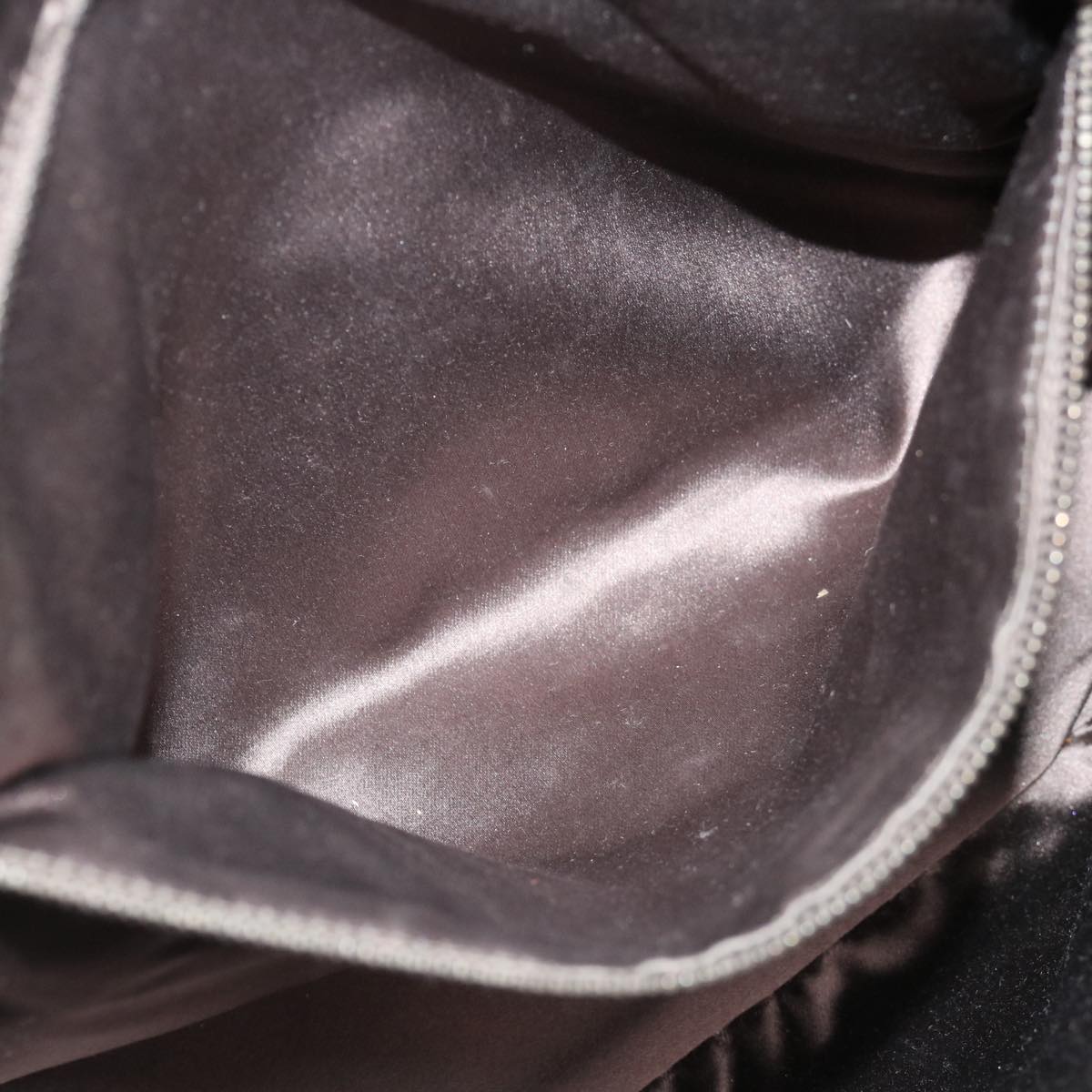 PRADA Hand Bag Patent leather Brown Auth 70350