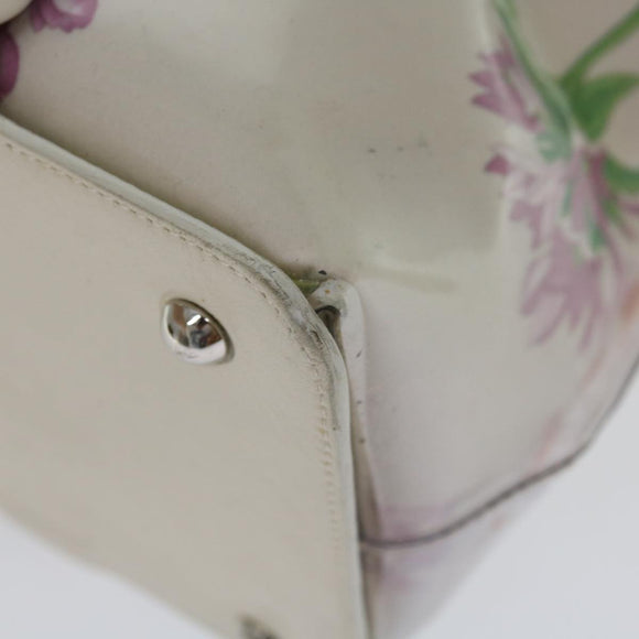 Salvatore Ferragamo Tote Bag Vinyl Beige 293578 Auth 70358