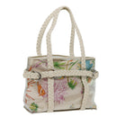 Salvatore Ferragamo Tote Bag Vinyl Beige 293578 Auth 70358-1