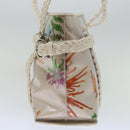 Salvatore Ferragamo Tote Bag Vinyl Beige 293578 Auth 70358-4