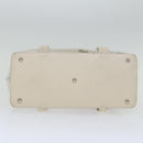 Salvatore Ferragamo Tote Bag Vinyl Beige 293578 Auth 70358-5