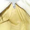 Salvatore Ferragamo Gancini Shoulder Bag Leather White Auth 70361-18