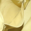 Salvatore Ferragamo Gancini Shoulder Bag Leather White Auth 70361-20