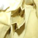 Salvatore Ferragamo Gancini Shoulder Bag Leather White Auth 70361-21