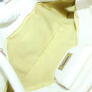 Salvatore Ferragamo Gancini Shoulder Bag Leather White Auth 70361-23