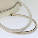 Salvatore Ferragamo Gancini Shoulder Bag Leather White Auth 70361-7