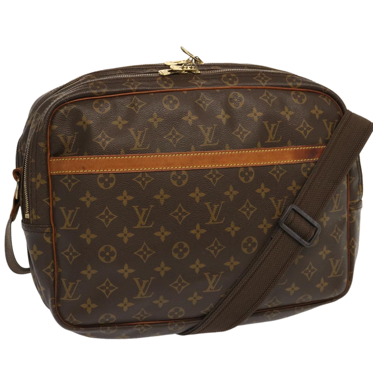 LOUIS VUITTON Monogram Reporter GM Shoulder Bag M45252 LV Auth 70363