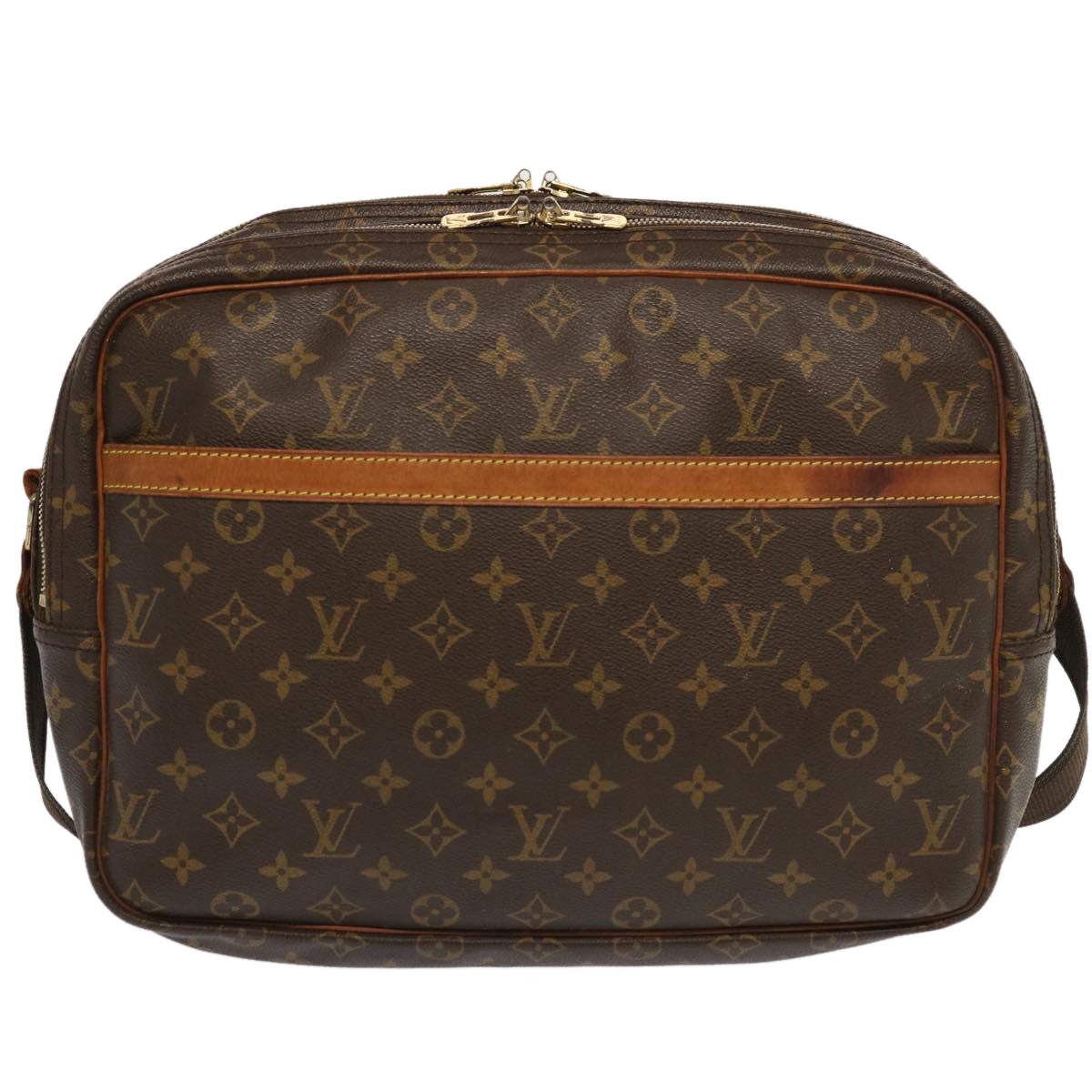 LOUIS VUITTON Monogram Reporter GM Shoulder Bag M45252 LV Auth 70363