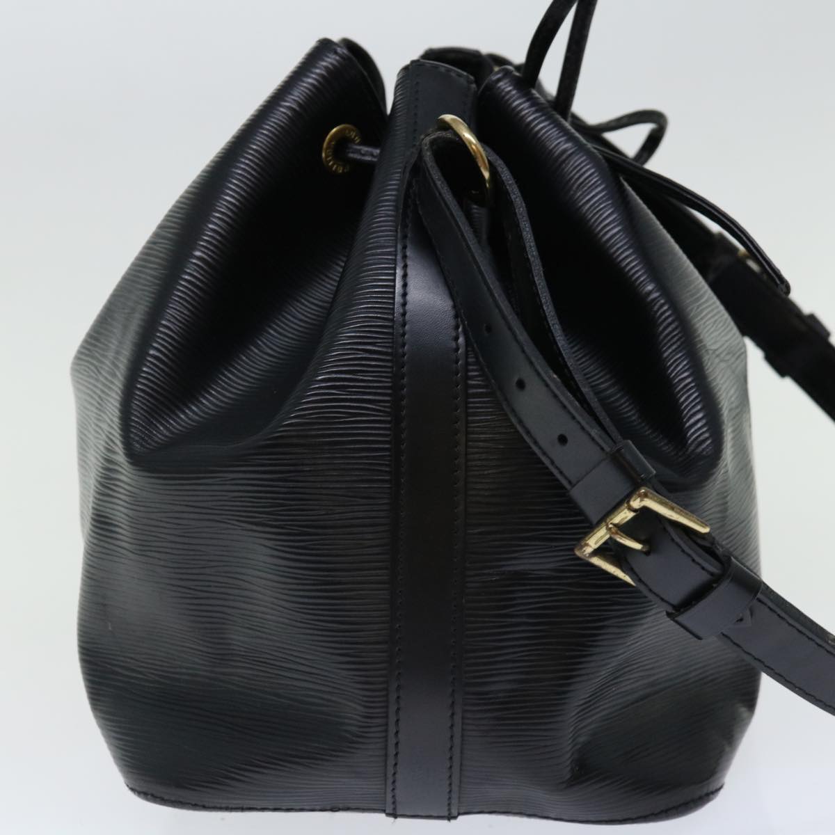 LOUIS VUITTON Epi Petit Noe Shoulder Bag Black M44102 LV Auth 70376