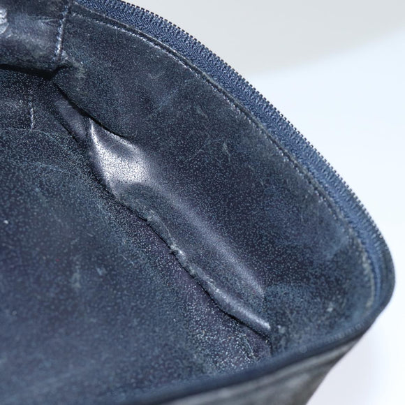 GUCCI Vanity Cosmetic Pouch Suede Black 032 1705 0140 Auth 70384