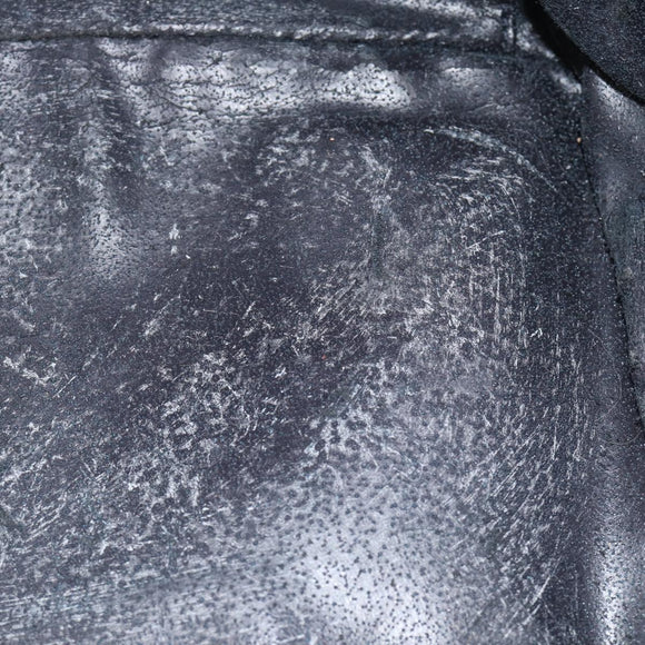 GUCCI Vanity Cosmetic Pouch Suede Black 032 1705 0140 Auth 70384
