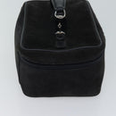 GUCCI Vanity Cosmetic Pouch Suede Black 032 1705 0140 Auth 70384-4