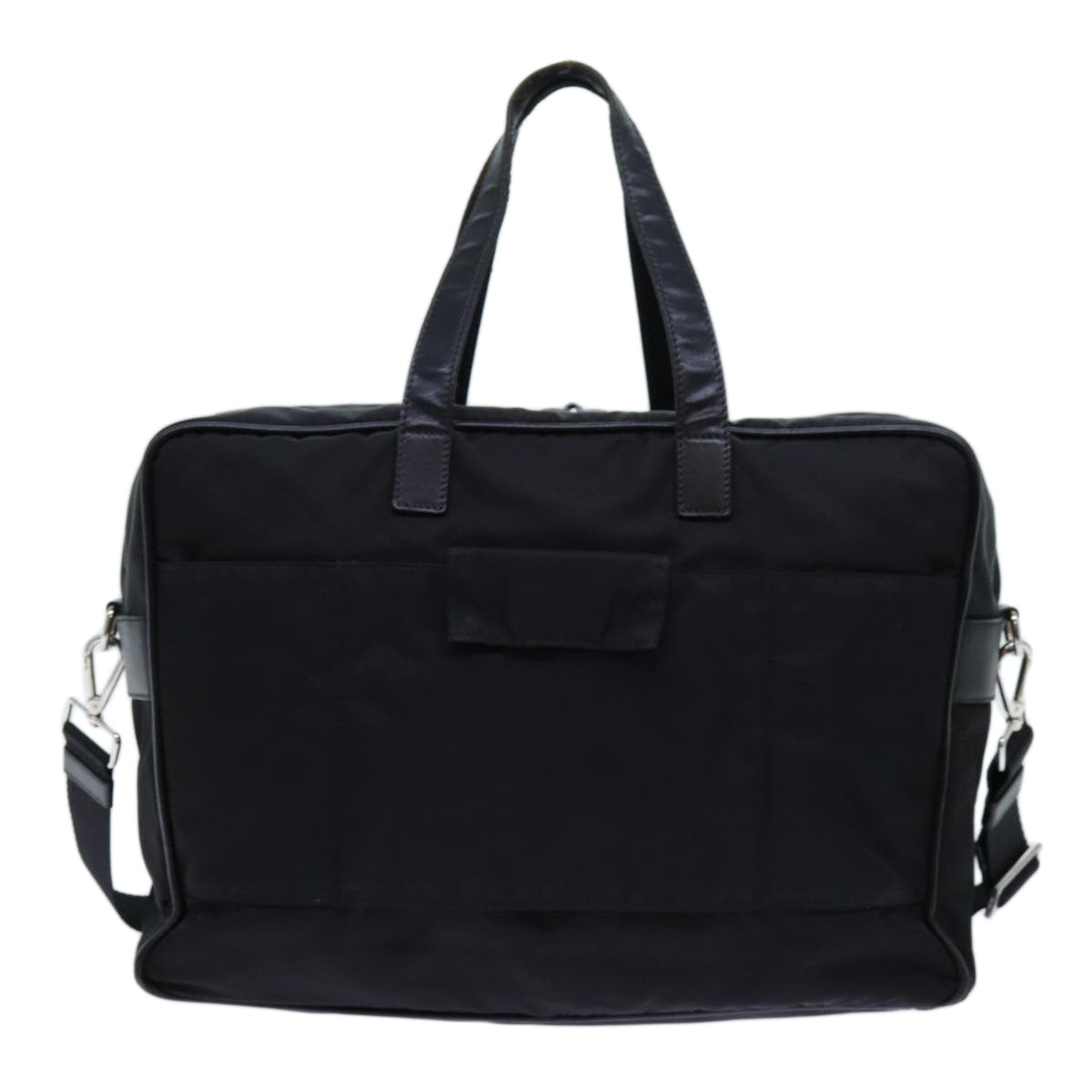 PRADA Business Bag Nylon 2way Black Auth 70389 - 0