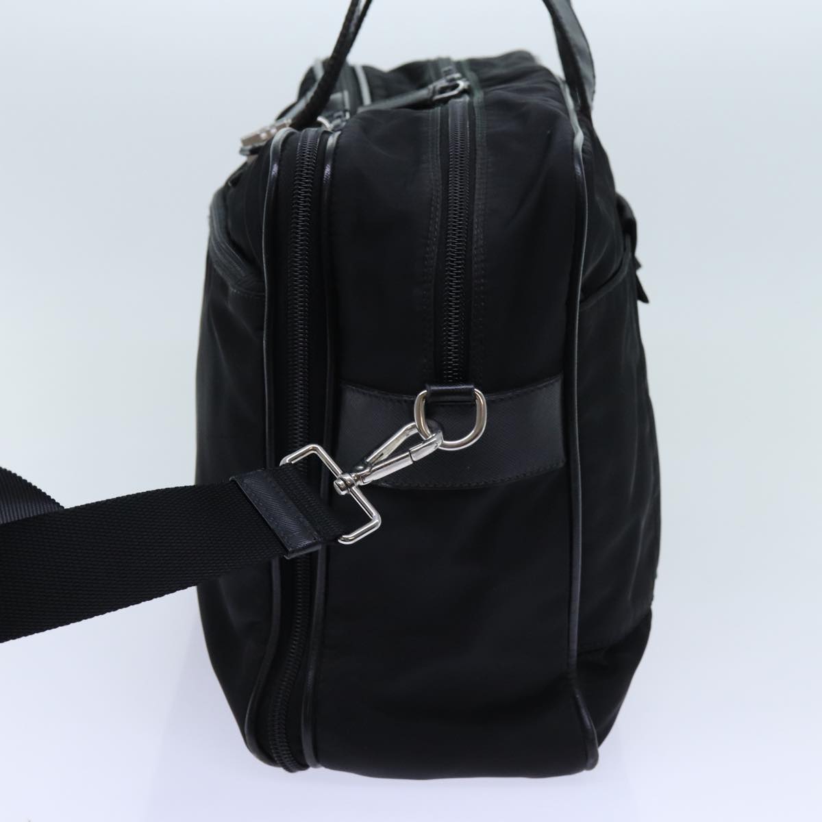 PRADA Business Bag Nylon 2way Black Auth 70389