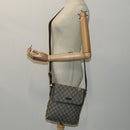 GUCCI GG Supreme Shoulder Bag PVC Beige 223666 Auth 70394-23