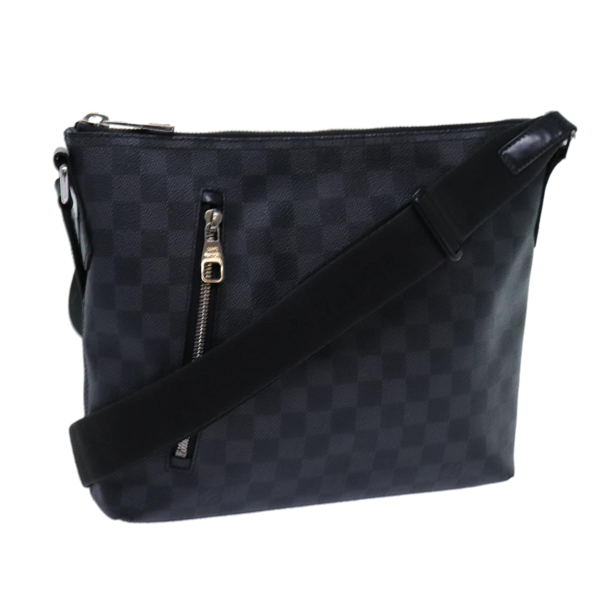 LOUIS VUITTON Damier Graphite Mick PM Shoulder Bag N40003 LV Auth 70438