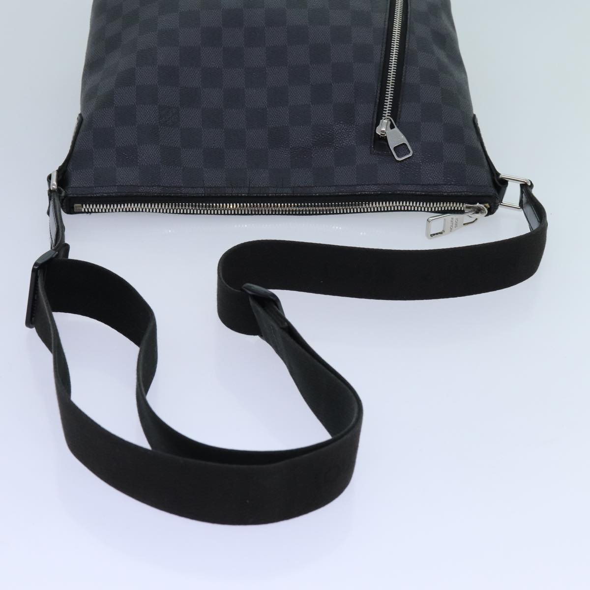 LOUIS VUITTON Damier Graphite Mick PM Shoulder Bag N40003 LV Auth 70438