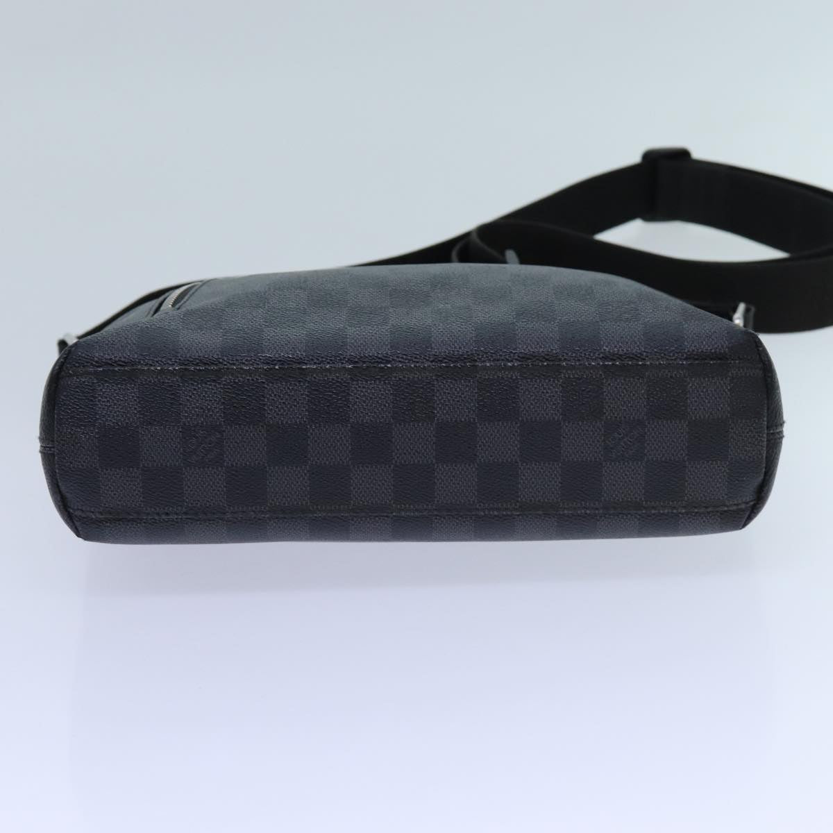 LOUIS VUITTON Damier Graphite Mick PM Shoulder Bag N40003 LV Auth 70438