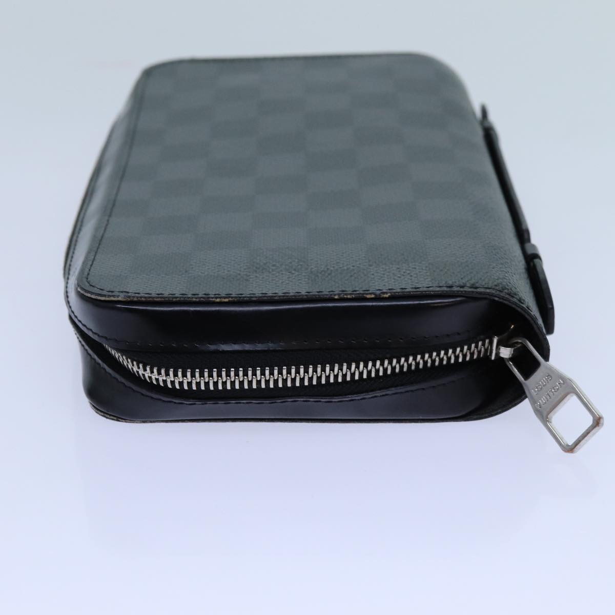 LOUIS VUITTON Damier Graphite Zippy XL Wallet N41503 LV Auth 70440