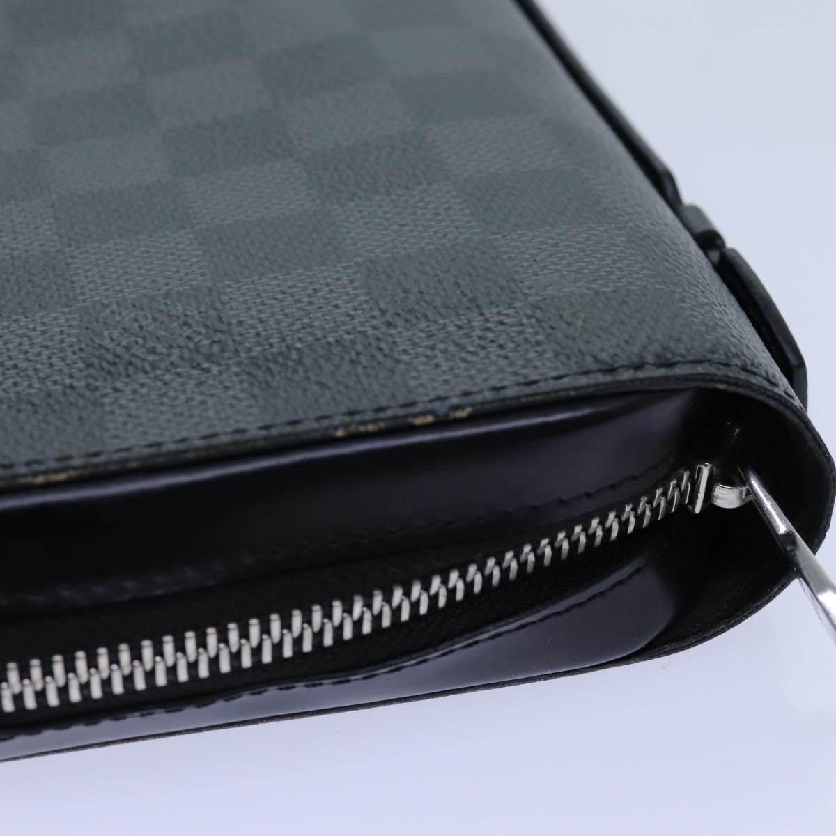 LOUIS VUITTON Damier Graphite Zippy XL Wallet N41503 LV Auth 70440