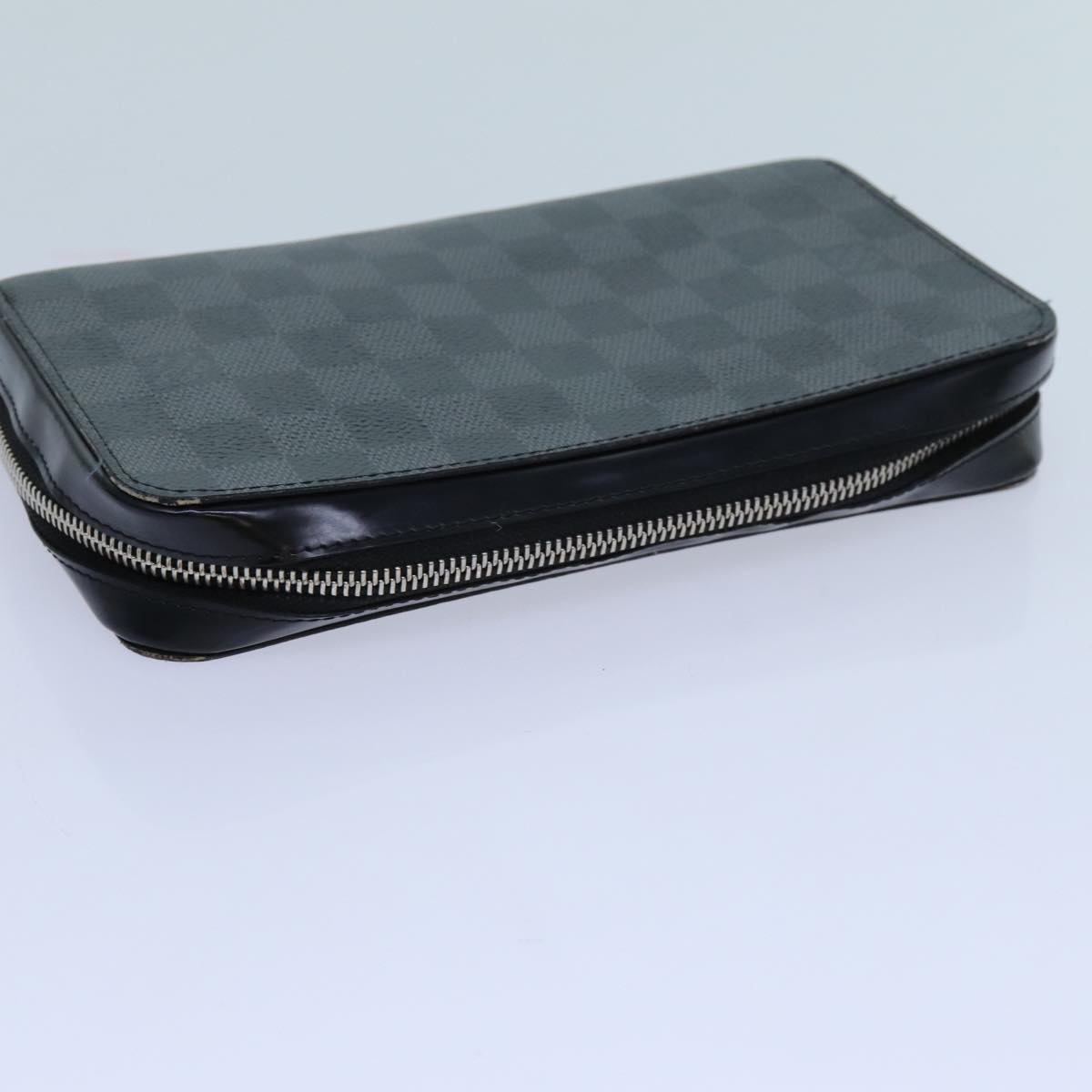 LOUIS VUITTON Damier Graphite Zippy XL Wallet N41503 LV Auth 70440