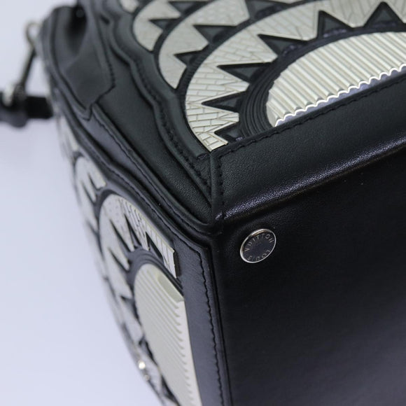 LOUIS VUITTON LV Buildings Minodiere Hand Bag Black M55728 LV Auth 70445SM