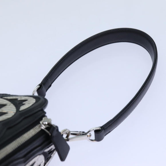 LOUIS VUITTON LV Buildings Minodiere Hand Bag Black M55728 LV Auth 70445SM