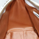 VERSACE Boston Bag Leather White Auth 70452A-22