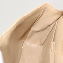 CHANEL Matelasse Chain Shoulder Bag Lamb Skin Beige CC Auth 70454A-17