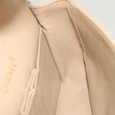 CHANEL Matelasse Chain Shoulder Bag Lamb Skin Beige CC Auth 70454A-18