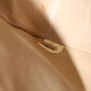 CHANEL Matelasse Chain Shoulder Bag Lamb Skin Beige CC Auth 70454A-12