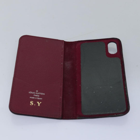 LOUIS VUITTON Monogram Eclipse Epi iPhone Case 9 Set LV Auth 70464