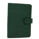 LOUIS VUITTON Epi Agenda PM Day Planner Cover Green R20054 LV Auth 70466-1