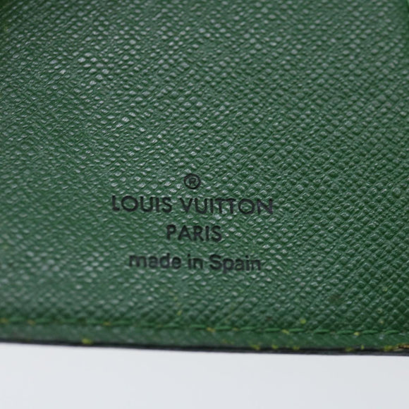 LOUIS VUITTON Epi Agenda PM Day Planner Cover Green R20054 LV Auth 70466