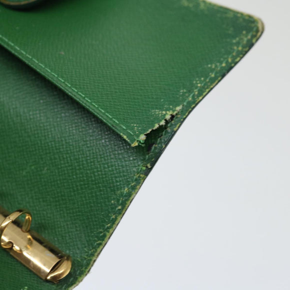 LOUIS VUITTON Epi Agenda PM Day Planner Cover Green R20054 LV Auth 70466